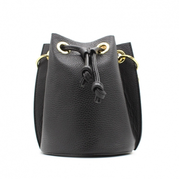 Bolso piel italiana negro