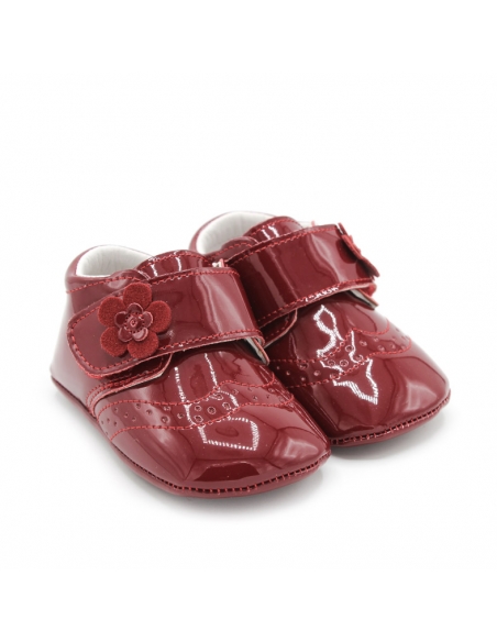 Botín bebé burdeos