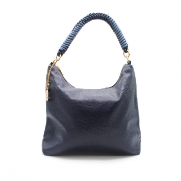 Bolso hobo azul mujer