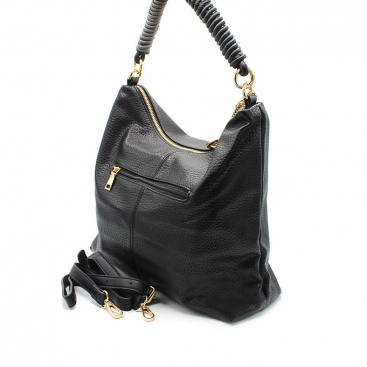 Bolso negro boho chic