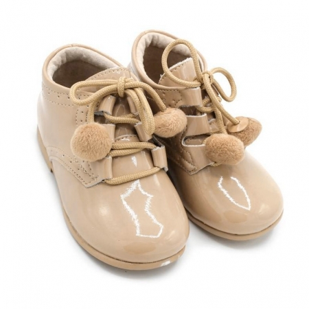 Botas Para Botas Charol Bebe Botitas De Bebé En Charol Color Arena