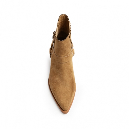 botin espuelas camel