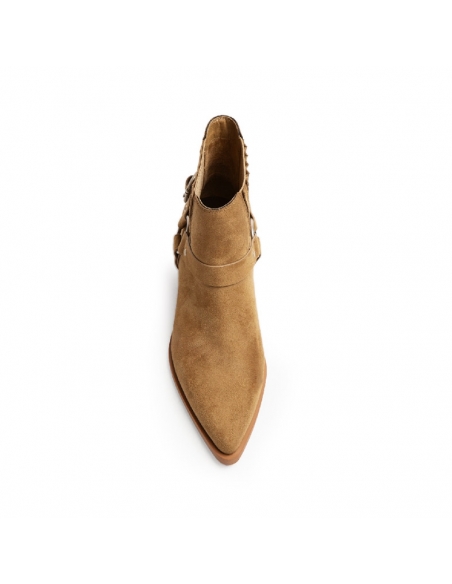 botin espuelas camel