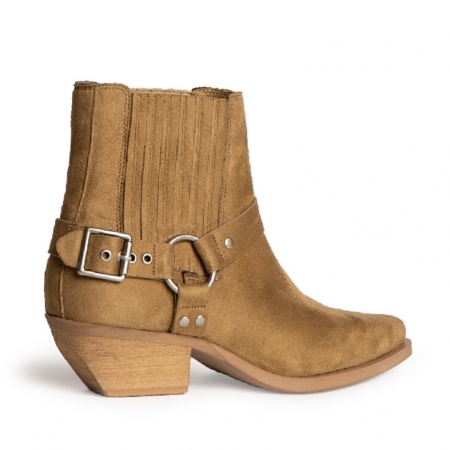 Botín estilo vaquero camel