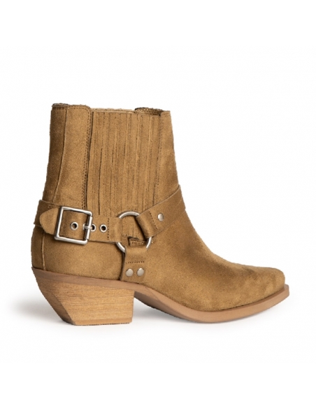 Botín estilo vaquero camel