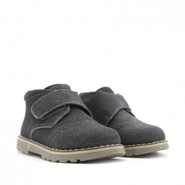 BOTIN GRIS VELCRO