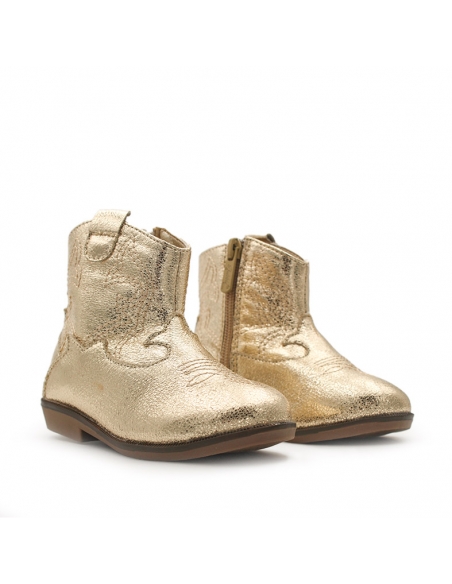 Botas camperas con brillo niña