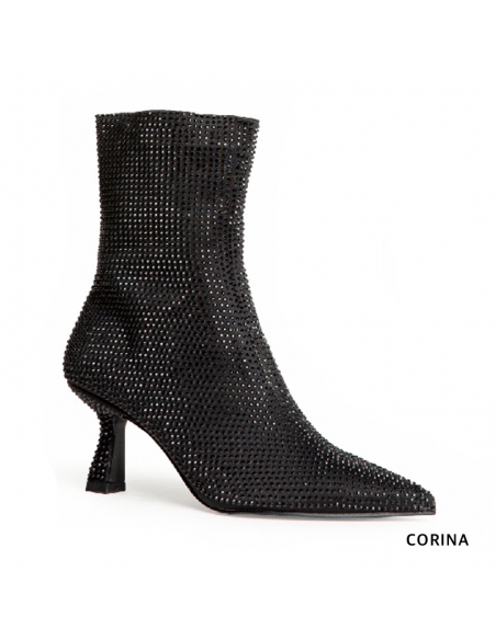 botines mujer fiesta negro