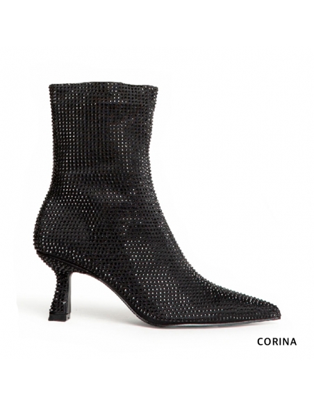 botines de fiesta mujer negros