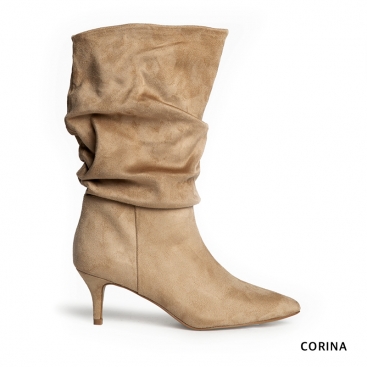 botas arrugadas mujer