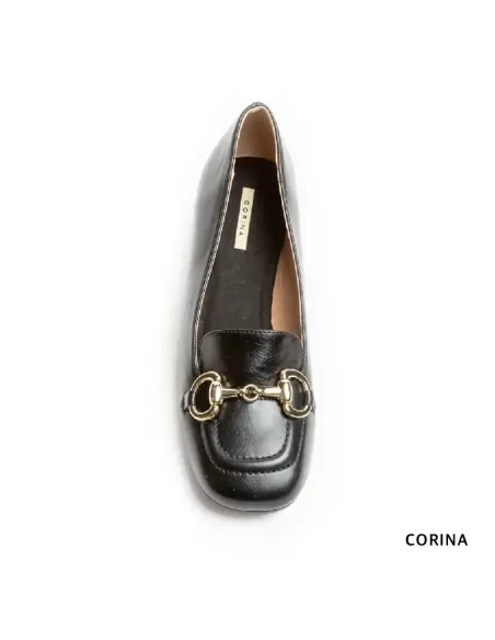 mocasin negro mujer​