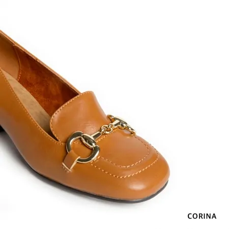 mocasines camel para mujer​