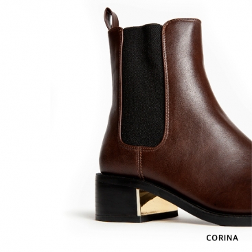 botin chelsea marron mujer​