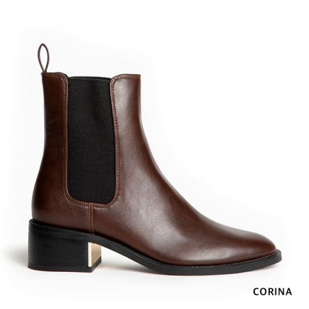 botin chelsea mujer marron​