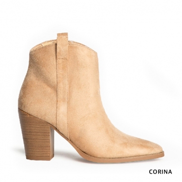 botines cowboy beige