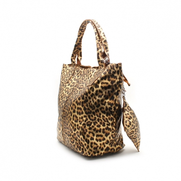 Bolso Leopardo Metalizado