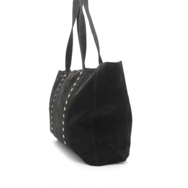 Bolso shopper serraje negro