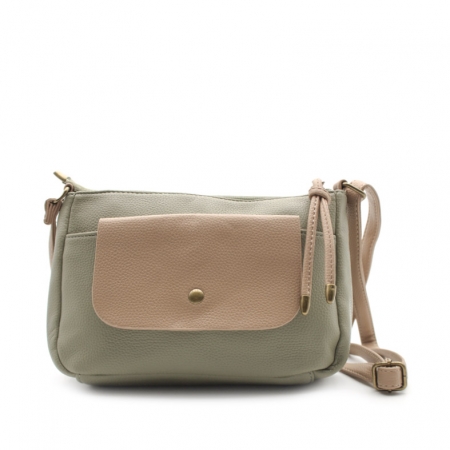 Bolso cruzado verde militar