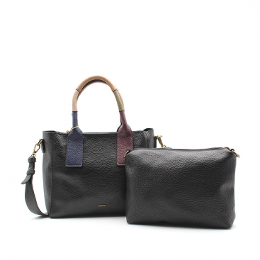 Bolso doble asa negro