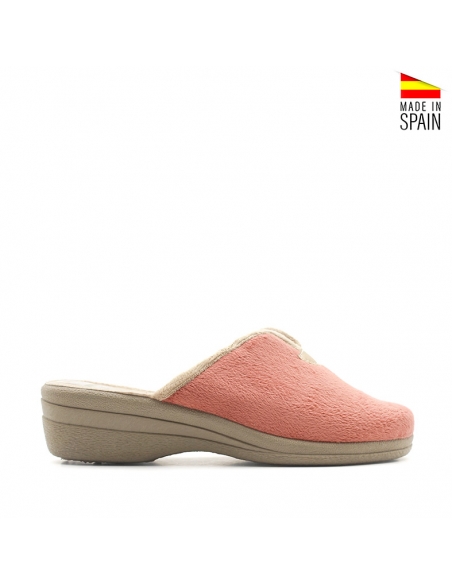 Zapatillas de casa con cuña altas