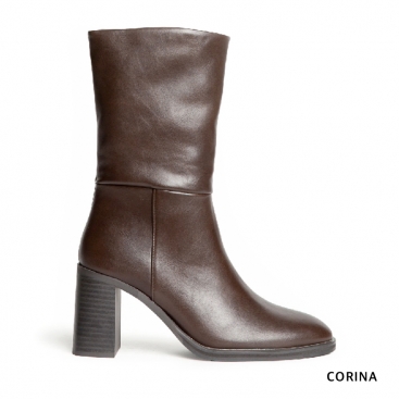 botas media caña mujer marrones​