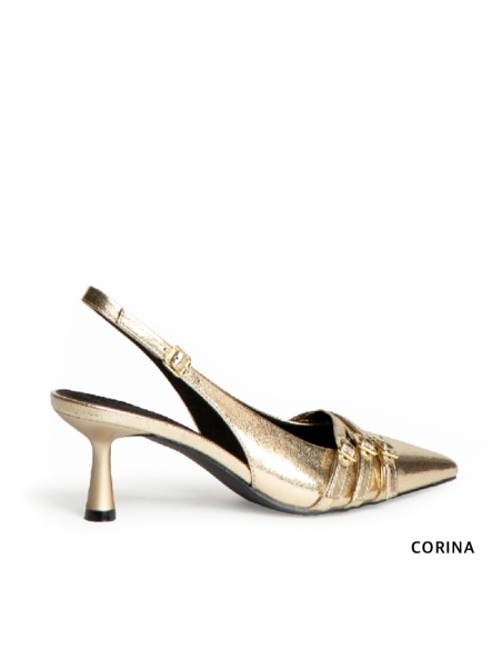 zapatos dorados boda​