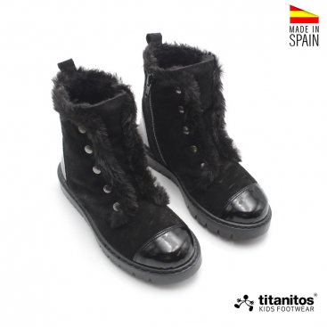 botas serraje negras