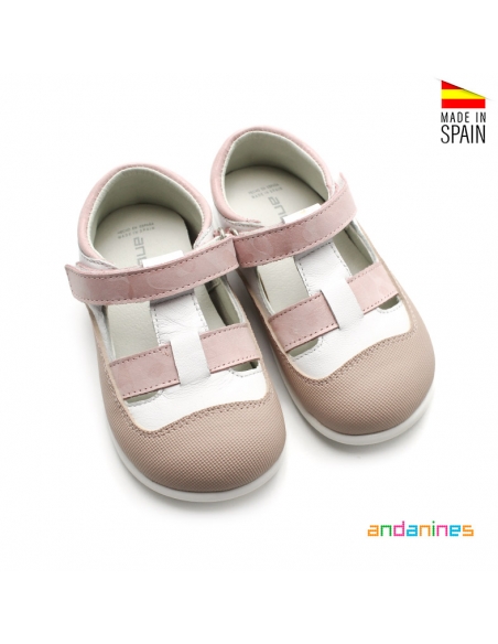 Calzado barefoot rosa niña