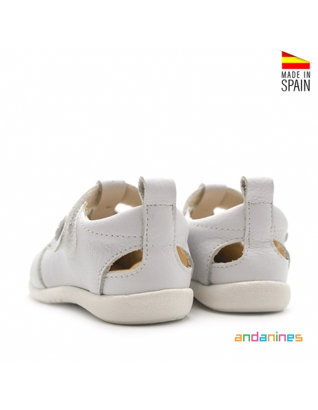 Calzado barefoot piel blanco