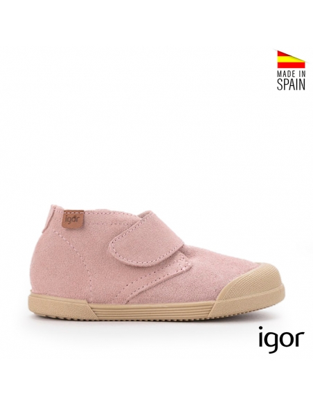 Botines Niña Piel Serraje