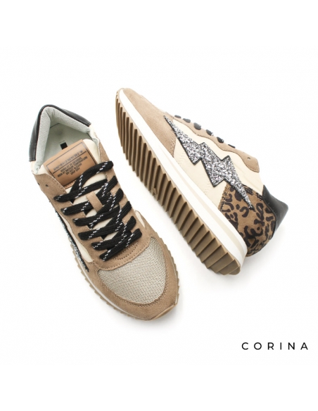 Zapatillas Mujer Estampado Leopardo