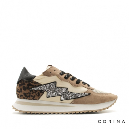 Zapatillas Mujer Camel Leopard