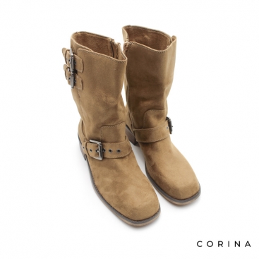 Botas moteras camel