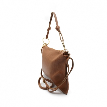 bolso cuero marron