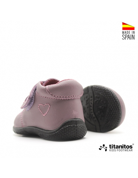 botin lavable piel niña