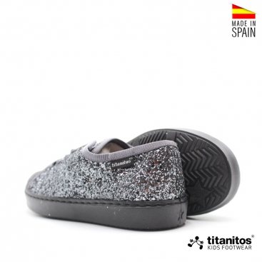 Zapatillas de glitter para niña