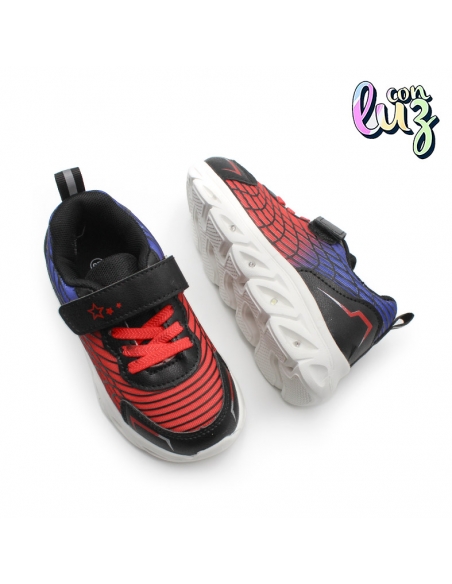 Zapatillas Con Luces Estilo Superhéroe