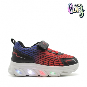 Deportivas Con Luces Niño Velcro