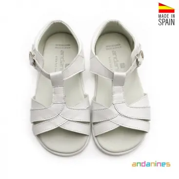 sandalias Niña Piel Blanca