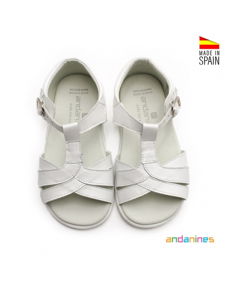 sandalias Niña Piel Blanca