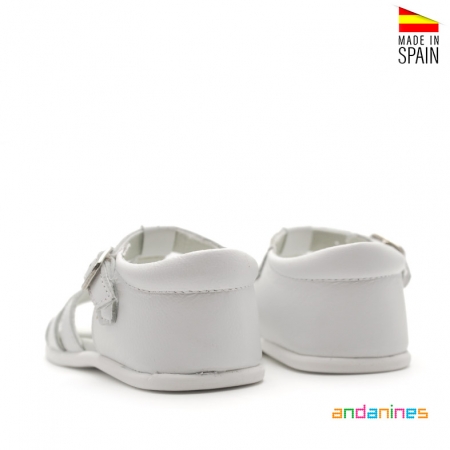 Sandalias Andanines Niña Blanca