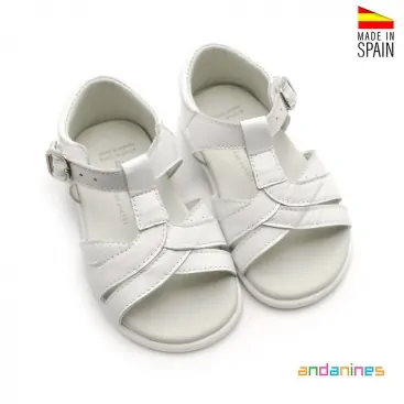 Sandalia Blanca Niña Verano