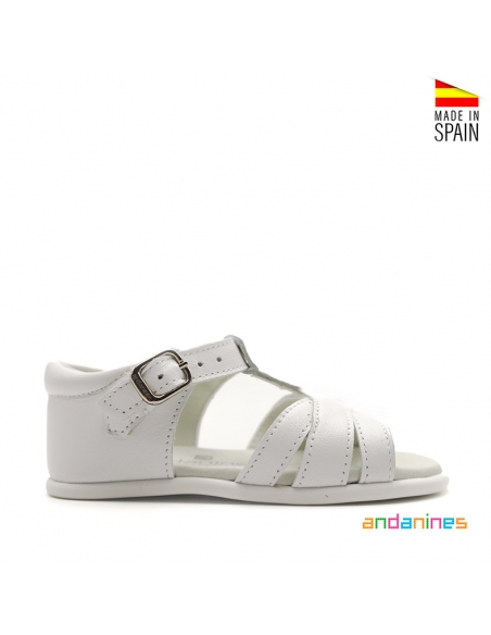 Calzado Infantil Hebilla Blanco
