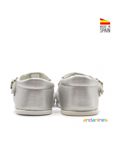 Sandalias Elegantes Plata Infantil