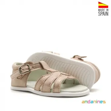 Sandalias Metalizada niña