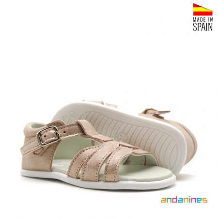 Sandalias Metalizada niña
