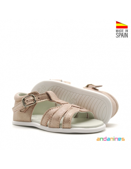 Sandalias Metalizada niña