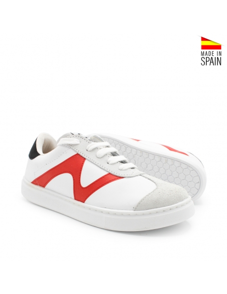 Zapatillas Cómodas Piel Niño Blanco