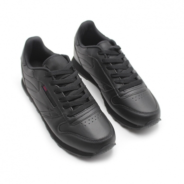 Zapatilla casual London Classic negra con cordones