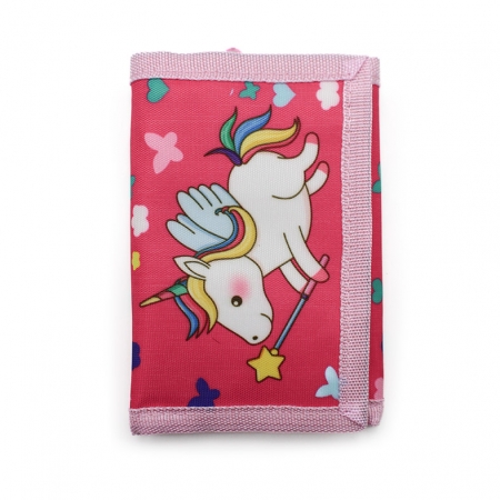 Cartera niña unicornio fucsia